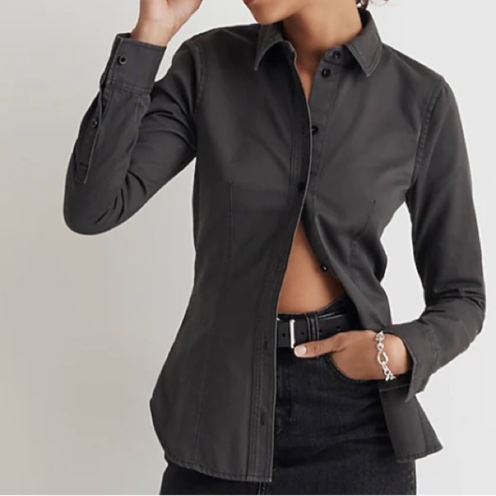 Madewell regenerative chino darted button down